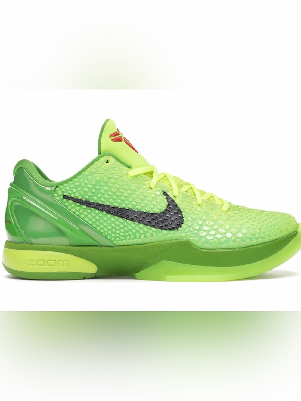Nike Kids' Kobe grinch Bright Green Basketball Shoes Youth size 4